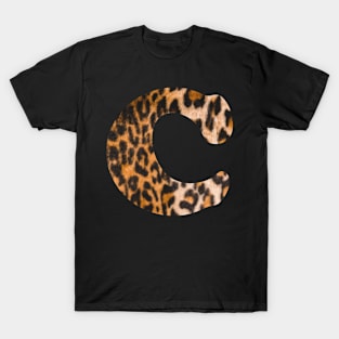 Letter C leopard print T-Shirt